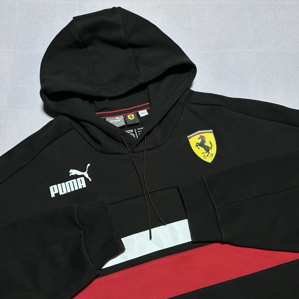 Puma Scuderia Ferrari Race Hoodie Mens‎ 2XL SDS Speed Drivers Series Shield Logo